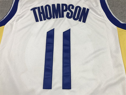 Men's Golden State Warriors Klay Thompson #11 White Player Jersey1