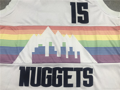 Men's Denver Nuggets Nikola Jokic #15 NBA White Swingman Jersey1 - Reward version