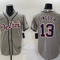 Men's Detroit Tigers Dillon Dingler #13 Gray Limited Player Jersey
