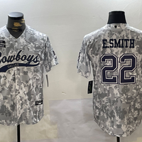 Emmitt Smith #22 Dallas Cowboys Arctic Camo 2024 Salute to Service Player Jersey - JerseysFreak