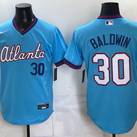 Men's Atlanta Braves Drake Baldwin #30 Powder Blue 2026 City Connect Stadium Jersey
