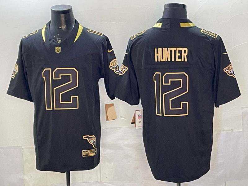 Men's Jacksonville Jaguars Travis Hunter #12 Black Player Game Jersey