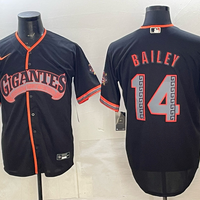 Men's San Francisco Giants Patrick Bailey #14 Black Alternate Stadium Jersey