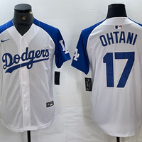 Men's Los Angeles Dodgers Shohei Ohtani White Limited Player Jersey1
