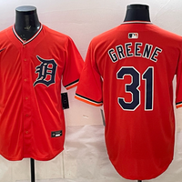 Men's Detroit Tigers Riley Greene #31 Orange Game Player Jersey