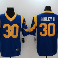 Men's Los Angeles Rams Todd Gurley II #30 Blue Game Jersey1