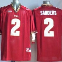 Men's Florida State Seminoles Deion Sanders #2 Red Player Jersey