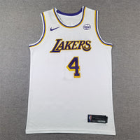 Men's Los Angeles Lakers Dalton Knecht #4 White Swingman Jersey1 - Association Edition