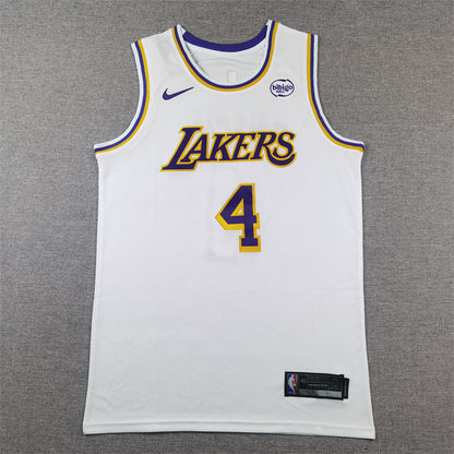 Men's Los Angeles Lakers Dalton Knecht #4 White Swingman Jersey1 - Association Edition