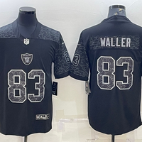 Men's Las Vegas Raiders Darren Waller #83 Black RFLCTV Limited Jersey1