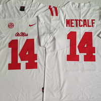Men's Oklahoma Sooners DK Metcalf #14 White Player Game Jersey