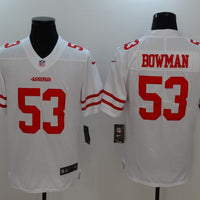 Men's San Francisco 49ers Navoro Bowman #53 White Game Jersey1