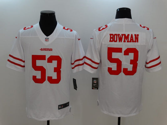 Men's San Francisco 49ers Navoro Bowman #53 White Game Jersey1