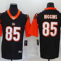 Men's Cincinnati Bengals Tee Higgins #85 Black Game Jersey2