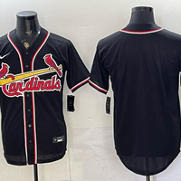 Men's St. Louis Cardinals Fashion Replica Black Out Jersey