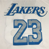 Men's Los Angeles Lakers LeBron James 2020/21 White Swingman Jersey1 City Edition