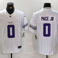 Men's Minnesota Vikings Ivan Pace Jr #0 White Alternate Vapor F.U.S.E. Elite Player Jersey1