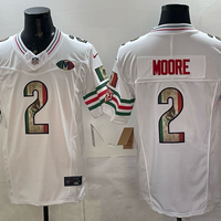 Men's Chicago Bears D.J. Moore #2 White Game Team Jersey