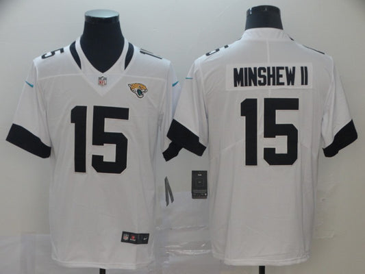 Men's Jacksonville Jaguars Gardner Minshew II #15 White Game Player Jersey1