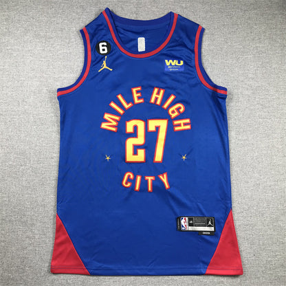 Men's Denver Nuggets Jamal Murray #27 Blue 2022/23 Swingman Jersey1 - Statement Edition