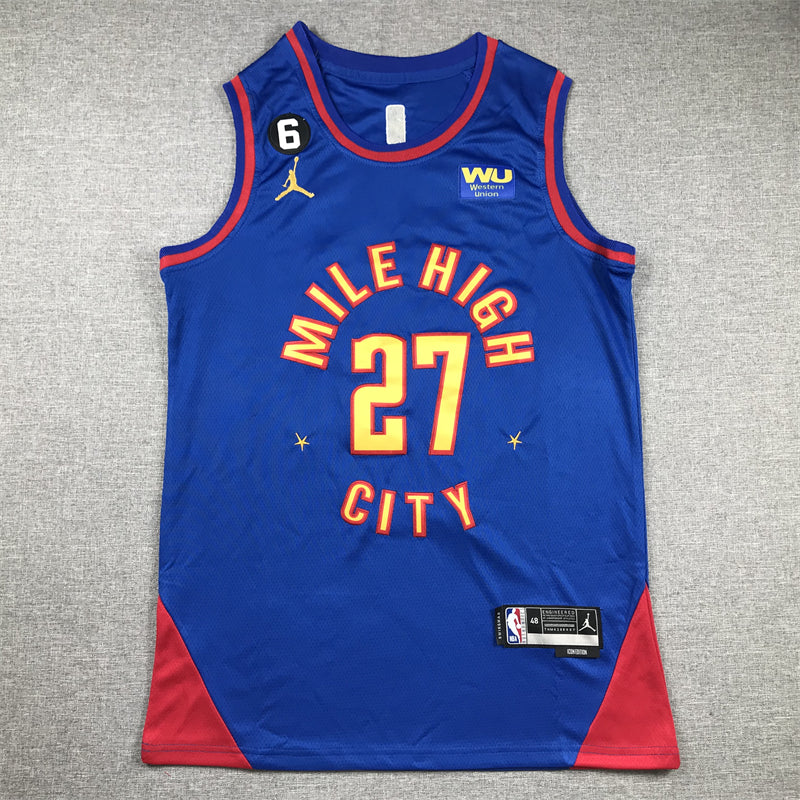 Men's Denver Nuggets Jamal Murray #27 Blue 2022/23 Swingman Jersey1 - Statement Edition