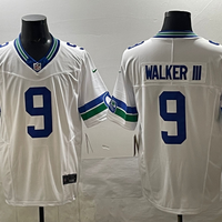 Men's Seattle Seahawks Kenneth Walker III #9 White Alternate Game Jersey