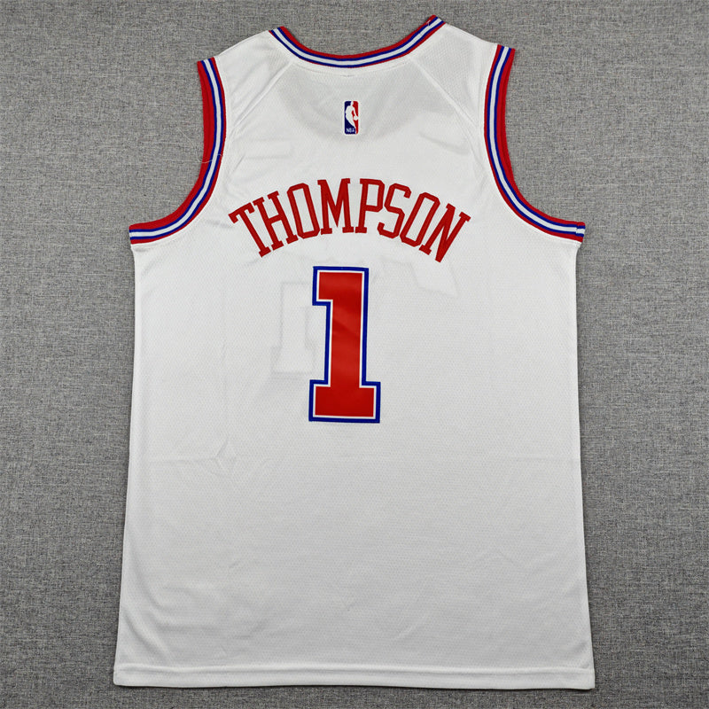 Men's Houston Rockets Amen Thompson #1 White 2025/26 Swingman Jersey - City Edition