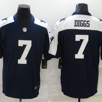 Men's Dallas Cowboys Trevon Diggs #7 Navy Game Jersey1