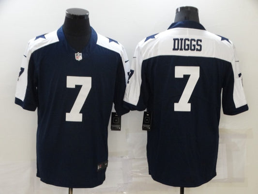 Men's Dallas Cowboys Trevon Diggs #7 Navy Game Jersey1