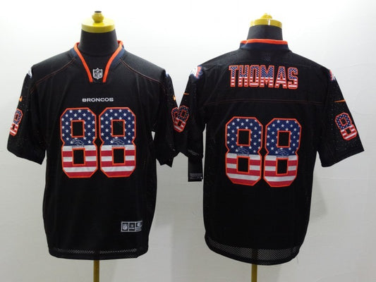 Men's Denver Broncos Demaryius Thomas #88 Black Game Jersey1