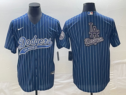 Men's Los Angeles Dodgers Blue Team Jersey1 Joint Edition