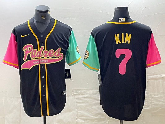 Men's San Diego Padres Ha-Seong Kim #7 White City Connect Player Jersey1 Joint Edition