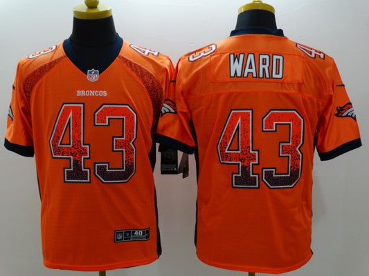 Men's Denver Broncos TJ Ward #43 Orange Game Jersey1