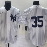 Men's New York Yankees Cody Bellinger #35 White Replica Player Name Jersey1