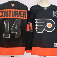 Men's Philadelphia Flyers Sean Couturier #14 Fanatics Black Player Jersey