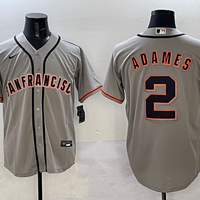Men's San Francisco Giants Willy Adames #2 Gray Replica Player Jersey