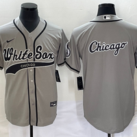 Men's Chicago White Sox Gray Replica Game Jersey1 Joint Edition