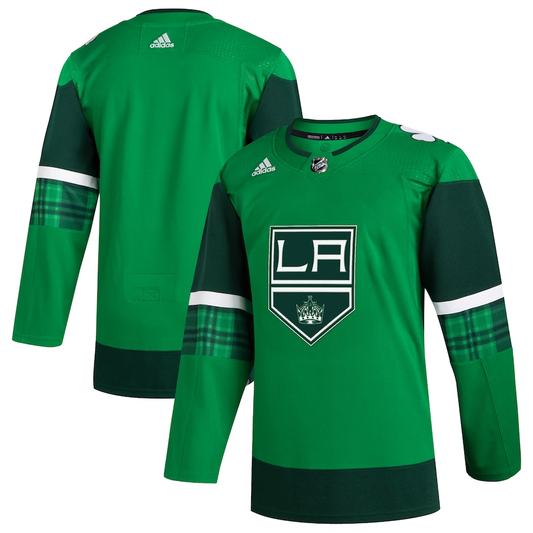 Men's Los Angeles Kings Kelly Green 2023 St. Patrick's Day Primegreen Authentic Blank Jersey1
