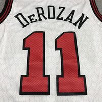 Men's Chicago Bulls DeMar DeRozan #11 White 2022/23 Swingman Jersey1 - City Edition
