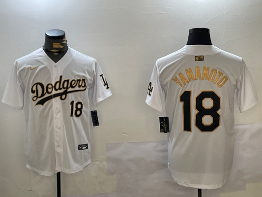 Men's Los Angeles Dodgers Yoshinobu Yamamoto White Player Game Jersey1