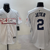 Men's New York Yankees Derek Jeter White Limited Player Jersey1