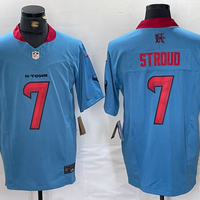 Men's Houston Texans C.J. Stroud #7 Light Blue Game Player Jersey