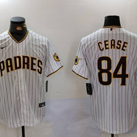 Men's San Diego Padres Dylan Cease #84 White Home Limited Player Jersey1