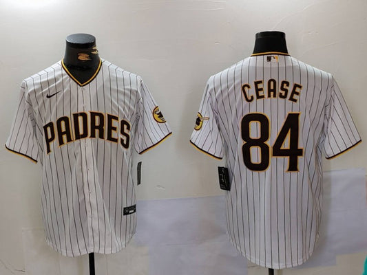 Men's San Diego Padres Dylan Cease #84 White Home Limited Player Jersey1