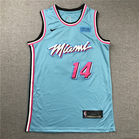 Men's Miami Heat Tyler Herro #14 Blue 2020/21 Swingman Jersey1