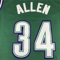 Men's Milwaukee Bucks Giannis Antetokounmpo #34 NBA Replica Player Jersey1 - Retro Green