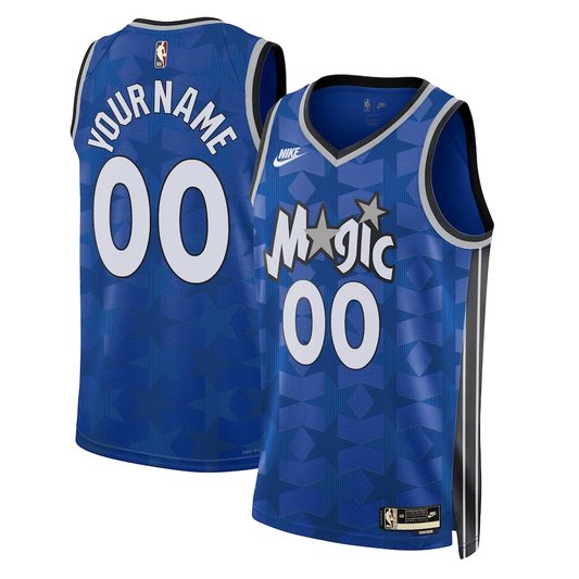 Men's Orlando Magic Blue 2023/24 Swingman Custom Jersey1 - Classic Edition