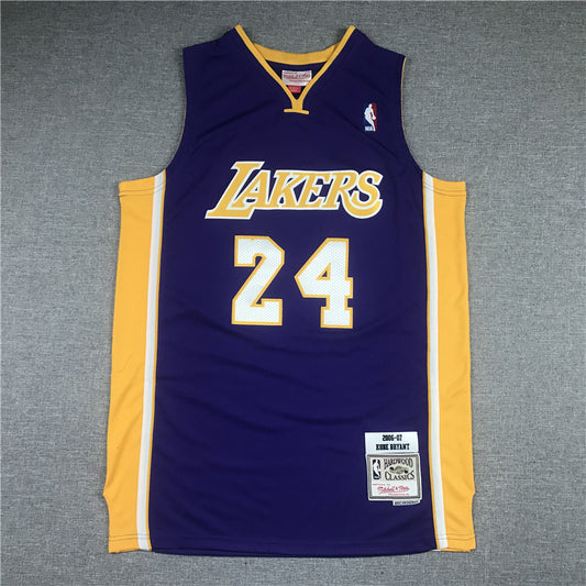 Men's Los Angeles Lakers Kobe Bryant #24 Purple Swingman Jersey1
