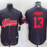 Men's San Francisco 49ers Brock Purdy #13 Black Game Player Jersey1 Joint Edition