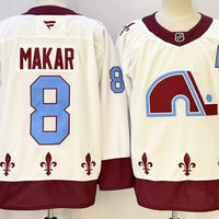 Men's Colorado Avalanche Cale Makar #8 White Premium Player Jersey